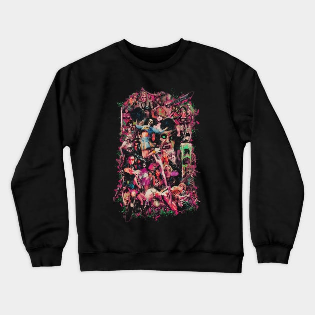 VHS Vixens Crewneck Sweatshirt by MondoDellamorto